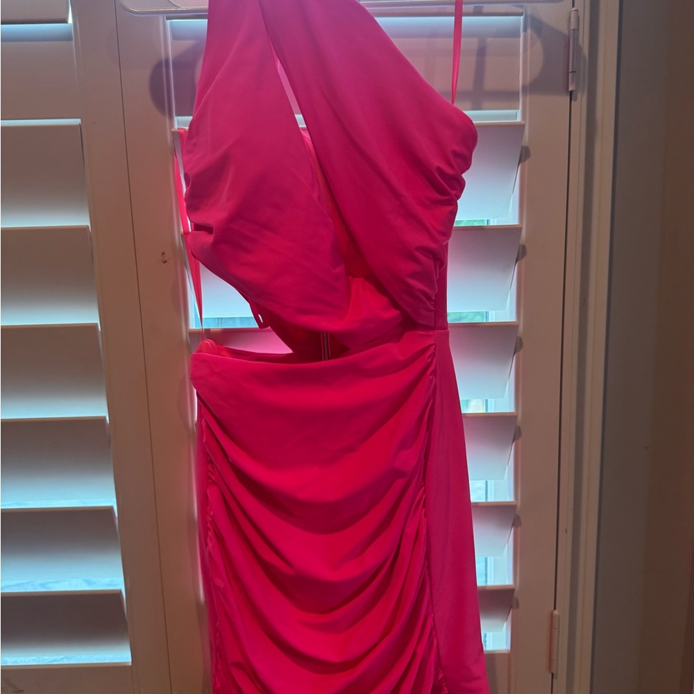 Elegant Pink Mini Dress